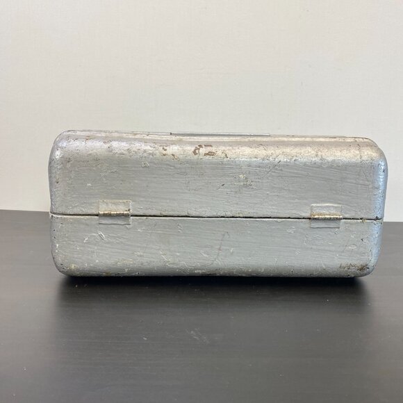 Metal Fishing Tackle Box 2 Tray, Tool Box, Craft Organizer Cantilever Utility. - Picture 9 of 10